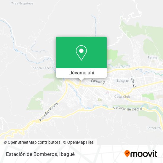 Mapa de Estación de Bomberos