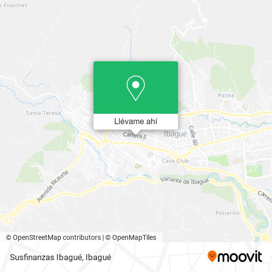 Mapa de Susfinanzas Ibagué