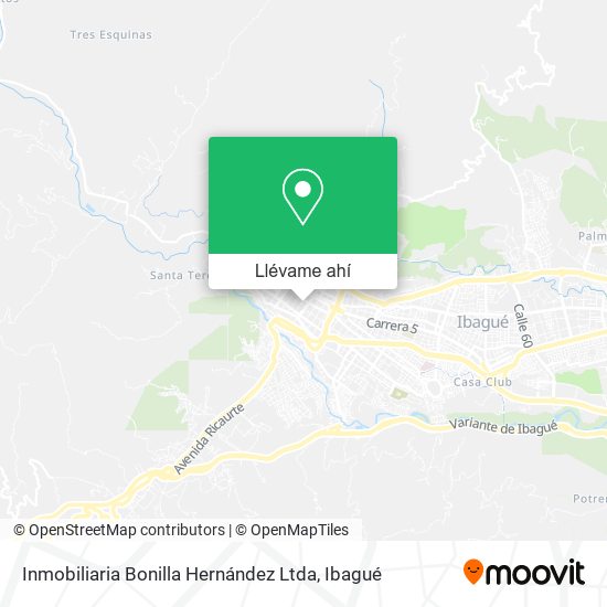 Mapa de Inmobiliaria Bonilla Hernández Ltda