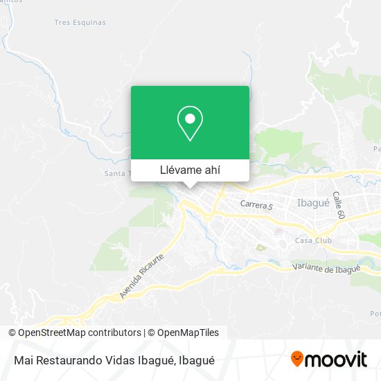 Mapa de Mai Restaurando Vidas Ibagué