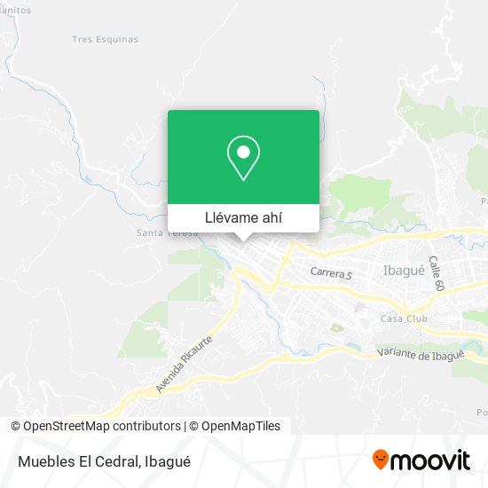 Mapa de Muebles El Cedral