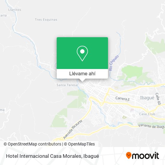 Mapa de Hotel Internacional Casa Morales