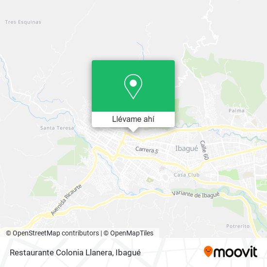 Mapa de Restaurante Colonia Llanera