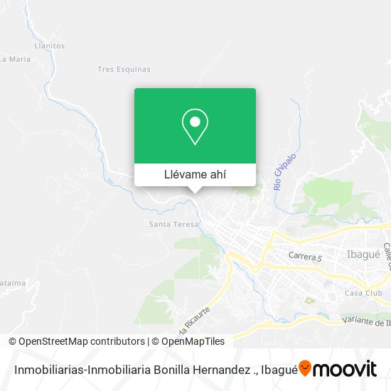 Mapa de Inmobiliarias-Inmobiliaria Bonilla Hernandez .