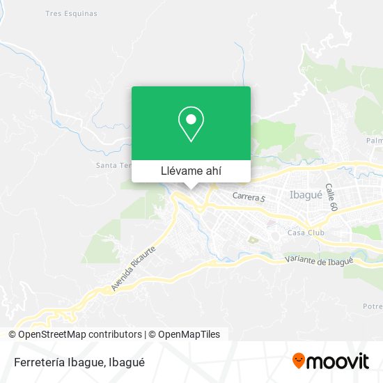 Mapa de Ferretería Ibague