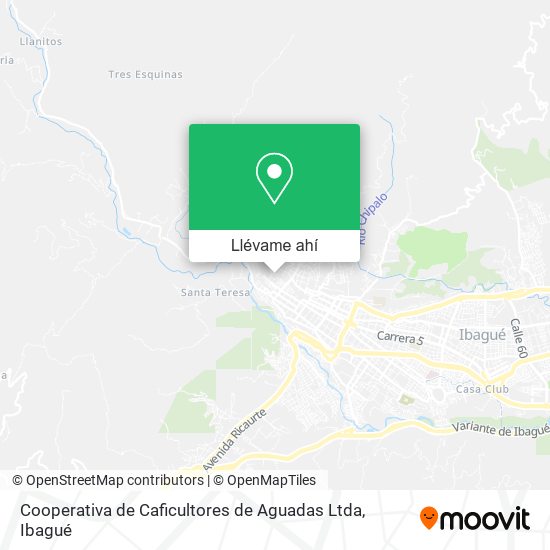 Mapa de Cooperativa de Caficultores de Aguadas Ltda