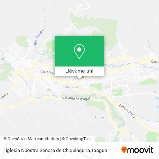 Mapa de iglesia Nuestra Señora de Chiquinquirá