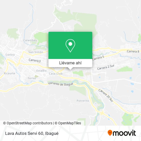 Mapa de Lava Autos Servi 60