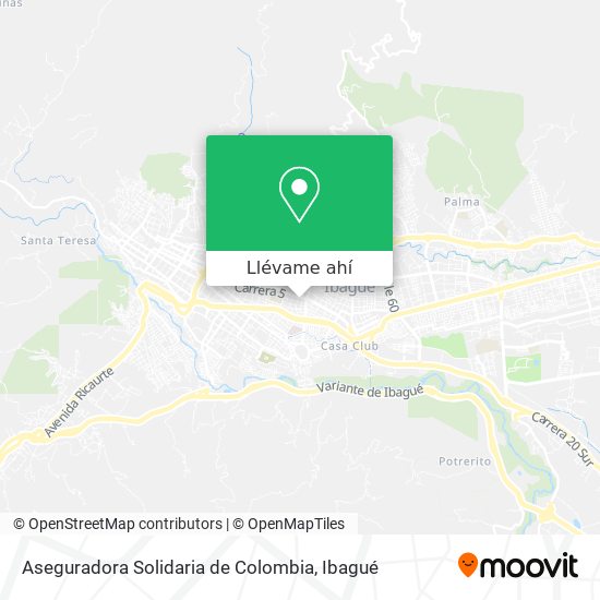 Mapa de Aseguradora Solidaria de Colombia