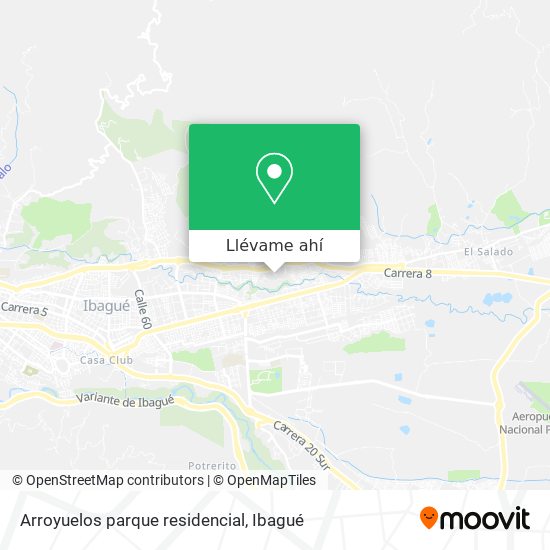 Mapa de Arroyuelos parque residencial