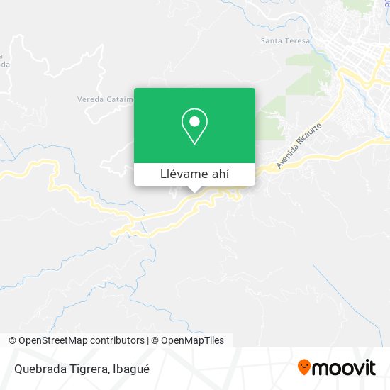 Mapa de Quebrada Tigrera