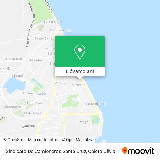 Mapa de Sindicato De Camioneros Santa Cruz