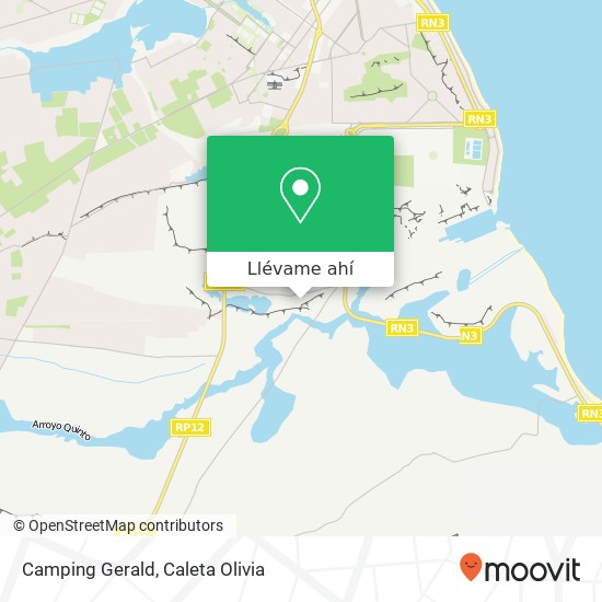Mapa de Camping Gerald