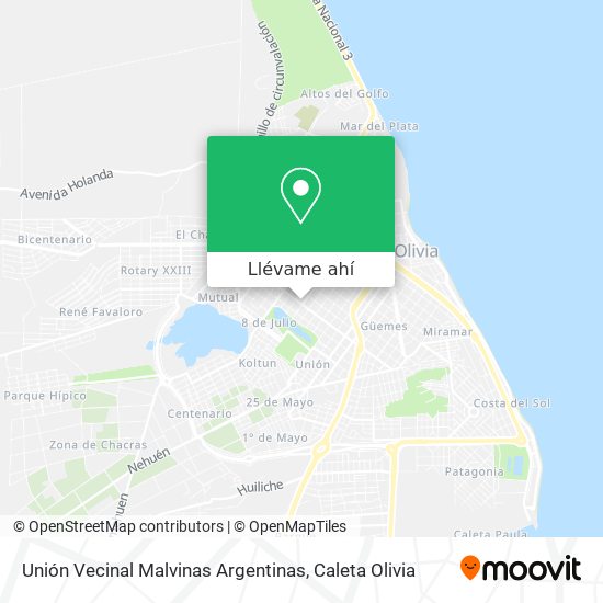 Mapa de Unión Vecinal Malvinas Argentinas