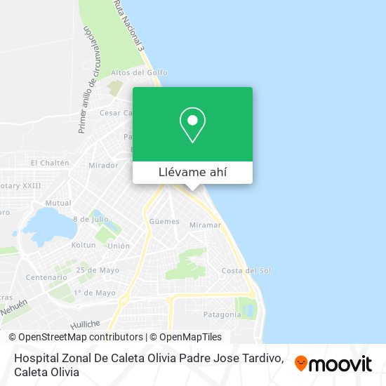Mapa de Hospital Zonal De Caleta Olivia Padre Jose Tardivo