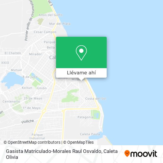 Mapa de Gasista Matriculado-Morales Raul Osvaldo