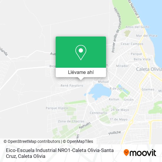 Mapa de Eico-Escuela Industrial NRO1-Caleta Olivia-Santa Cruz