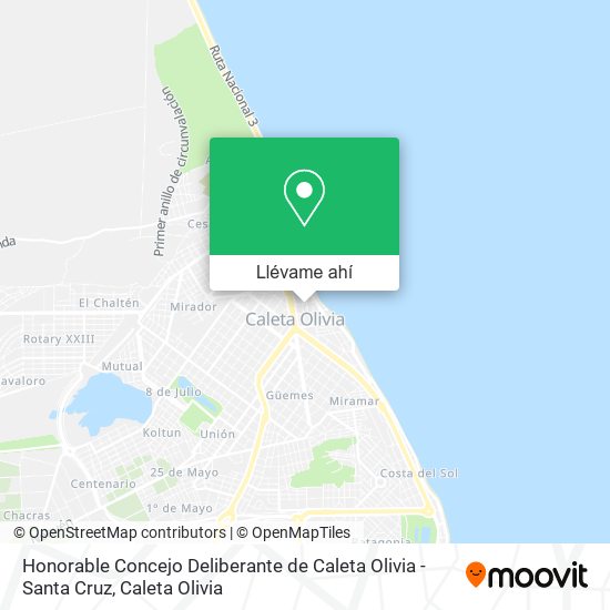 Mapa de Honorable Concejo Deliberante de Caleta Olivia - Santa Cruz