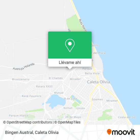 Mapa de Bingen Austral