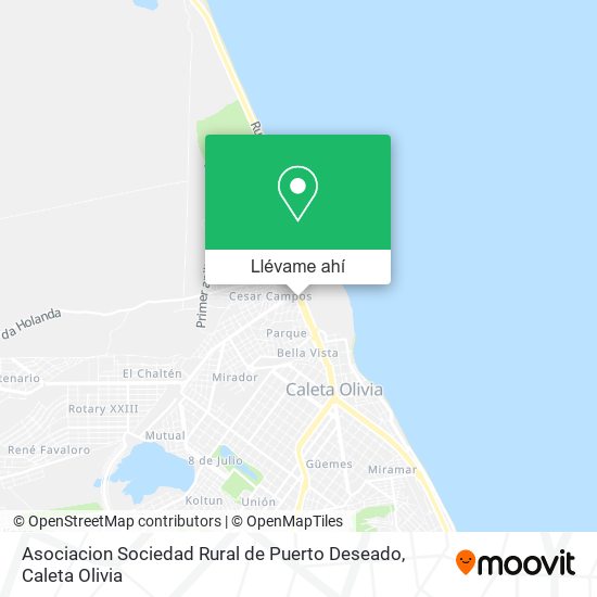 Mapa de Asociacion Sociedad Rural de Puerto Deseado