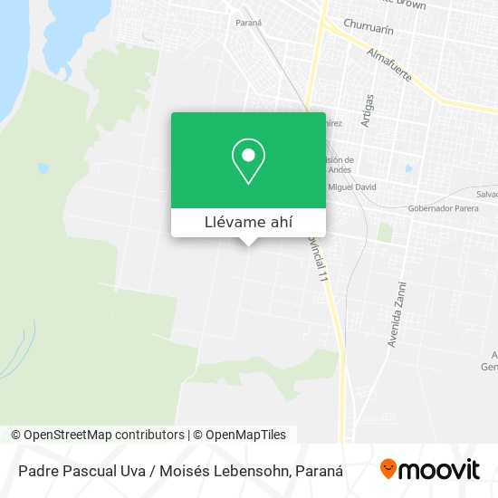 Mapa de Padre Pascual Uva / Moisés Lebensohn