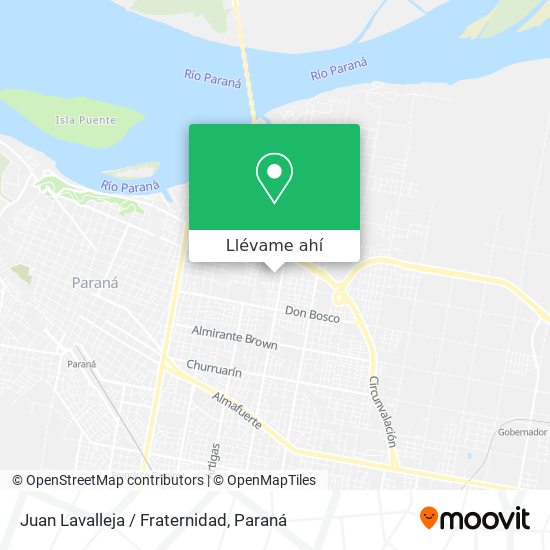 Mapa de Juan Lavalleja / Fraternidad