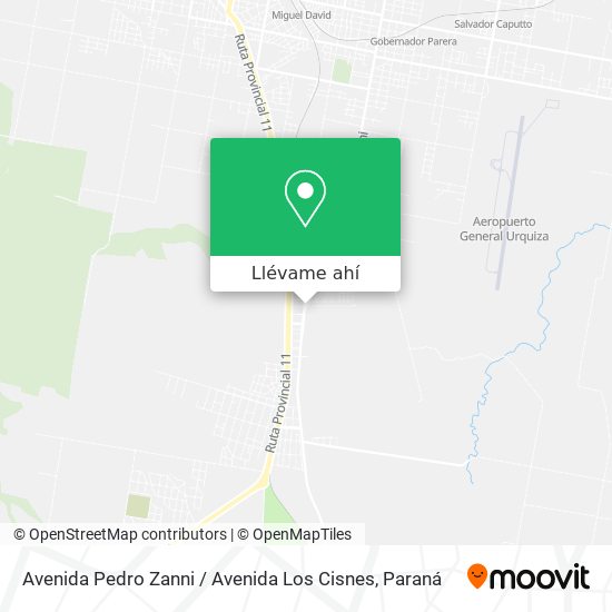 Mapa de Avenida Pedro Zanni / Avenida Los Cisnes