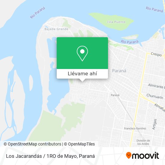 Mapa de Los Jacarandás / 1RO de Mayo