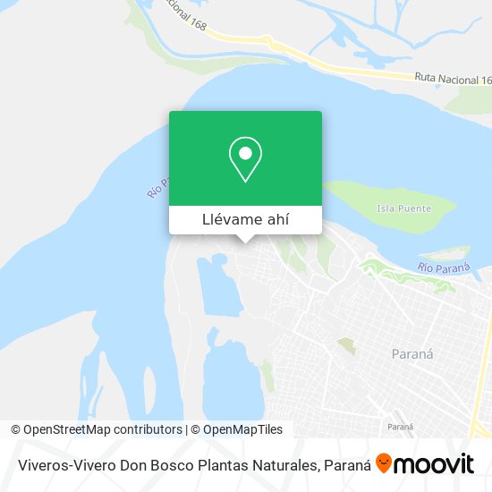 Mapa de Viveros-Vivero Don Bosco Plantas Naturales