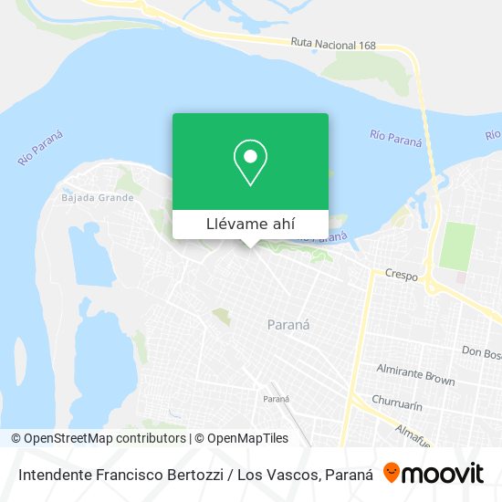 Mapa de Intendente Francisco Bertozzi / Los Vascos