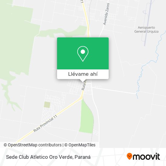 Mapa de Sede Club Atletico Oro Verde