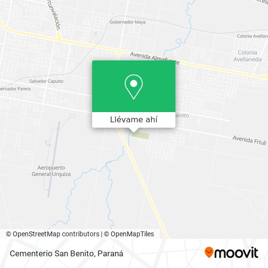 Mapa de Cementerio San Benito