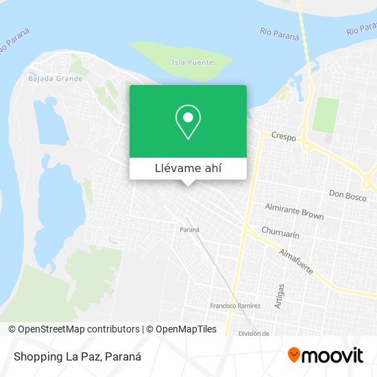 Mapa de Shopping La Paz