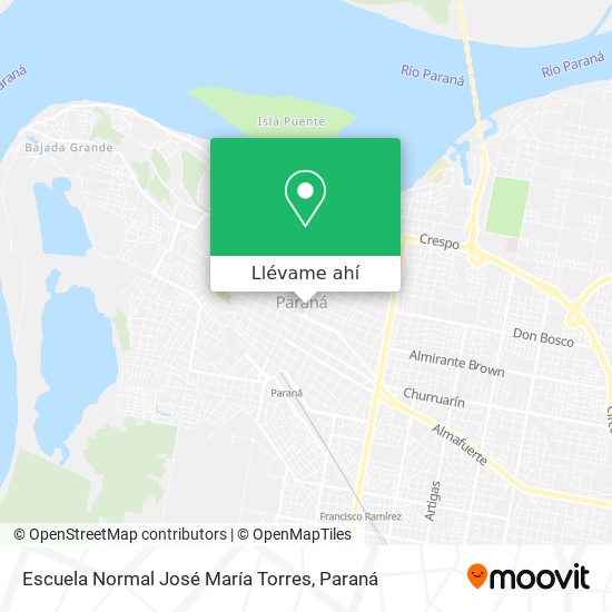 Mapa de Escuela Normal José María Torres