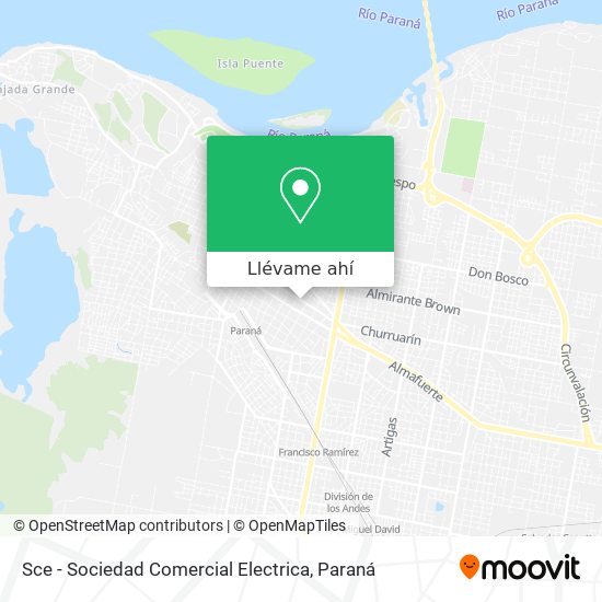 Mapa de Sce - Sociedad Comercial Electrica