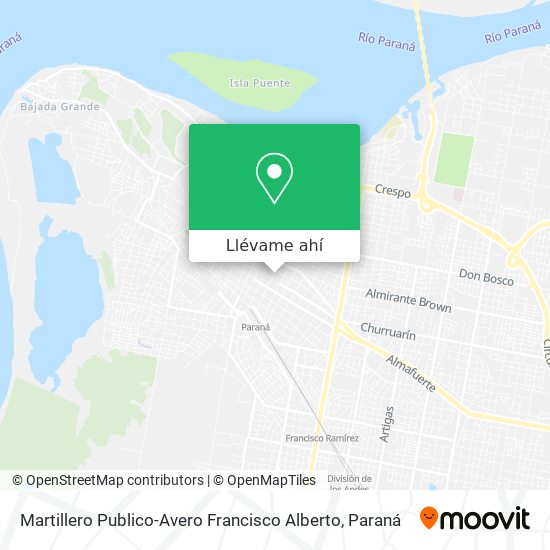 Mapa de Martillero Publico-Avero Francisco Alberto