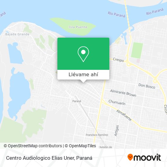 Mapa de Centro Audiologico Elias Uner