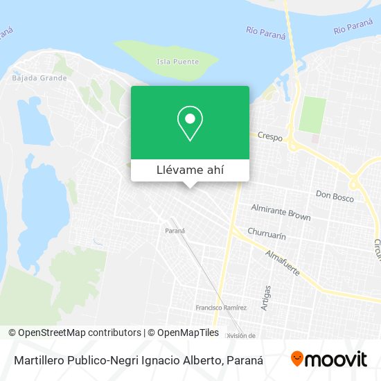 Mapa de Martillero Publico-Negri Ignacio Alberto