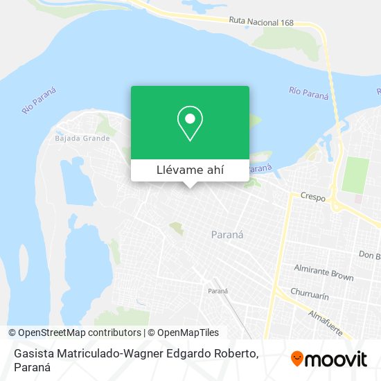 Mapa de Gasista Matriculado-Wagner Edgardo Roberto