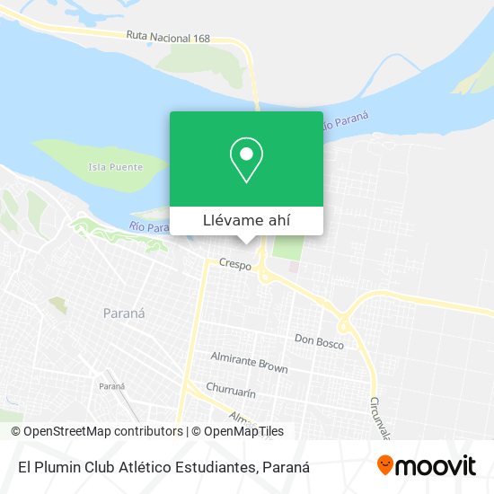 Mapa de El Plumin Club Atlético Estudiantes