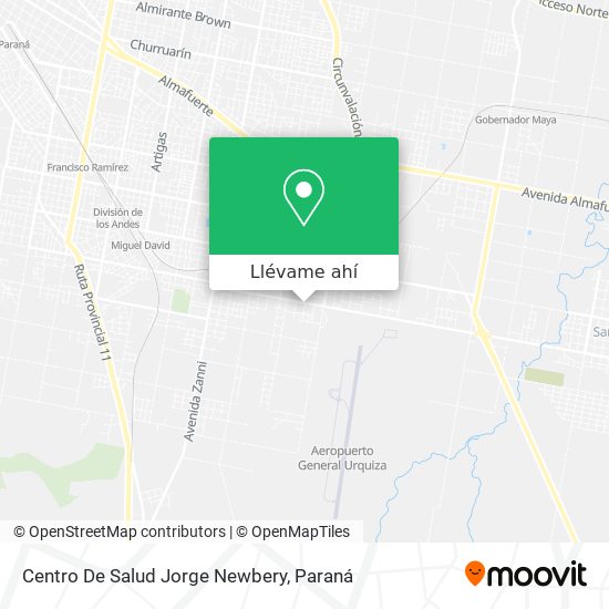 Mapa de Centro De Salud Jorge Newbery
