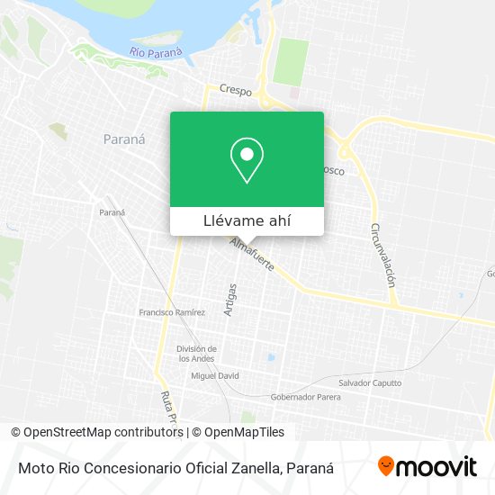 Mapa de Moto Rio Concesionario Oficial Zanella