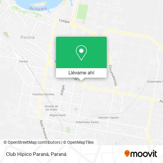 Mapa de Club Hipico Paraná