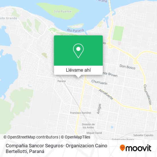 Mapa de Compañia Sancor Seguros- Organizacion Caino Bertellotti