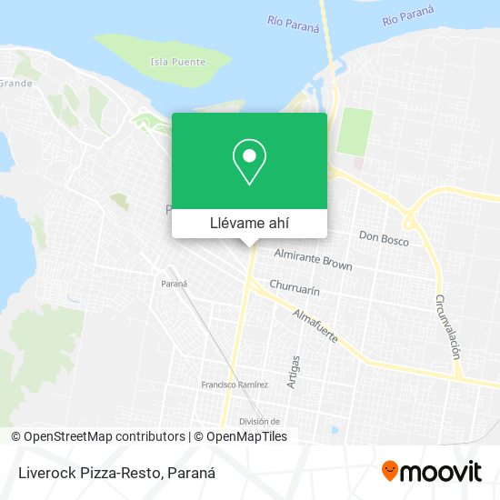 Mapa de Liverock Pizza-Resto
