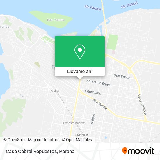 Mapa de Casa Cabral Repuestos