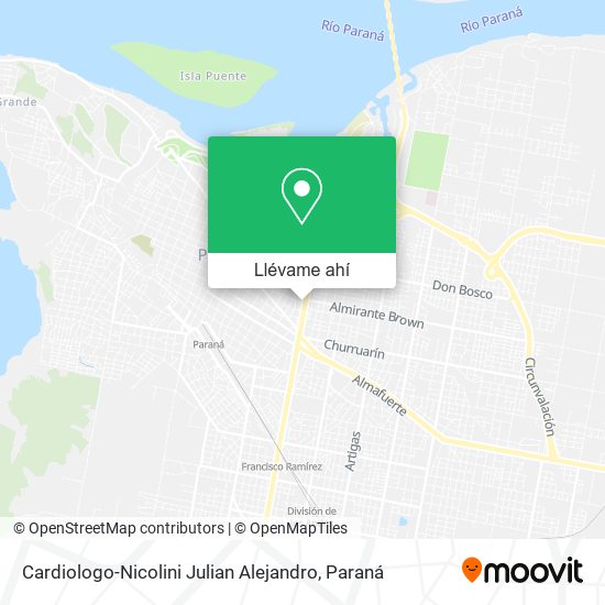 Mapa de Cardiologo-Nicolini Julian Alejandro