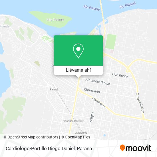 Mapa de Cardiologo-Portillo Diego Daniel