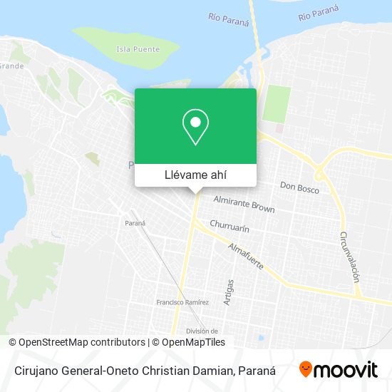 Mapa de Cirujano General-Oneto Christian Damian