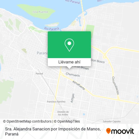 Mapa de Sra. Alejandra Sanacion por Imposición de Manos